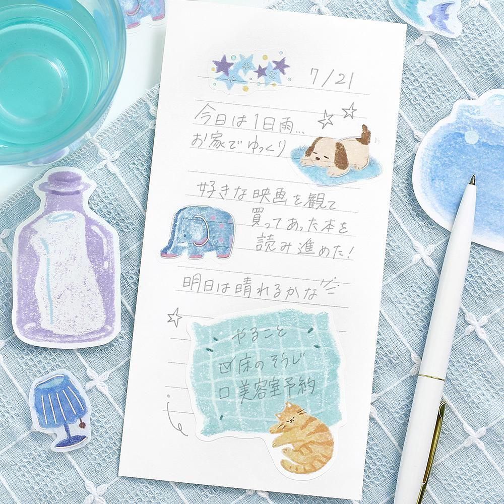 BGM Memo Seal Fuwari Sketch – Blue