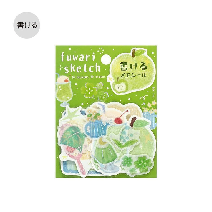 BGM Memo Seal Fuwari Sketch – Green