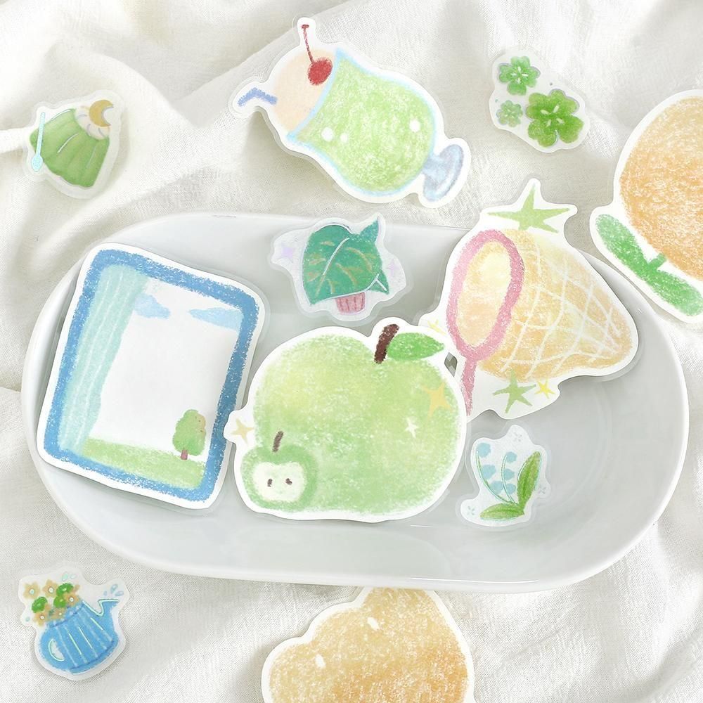 BGM Memo Seal Fuwari Sketch – Green