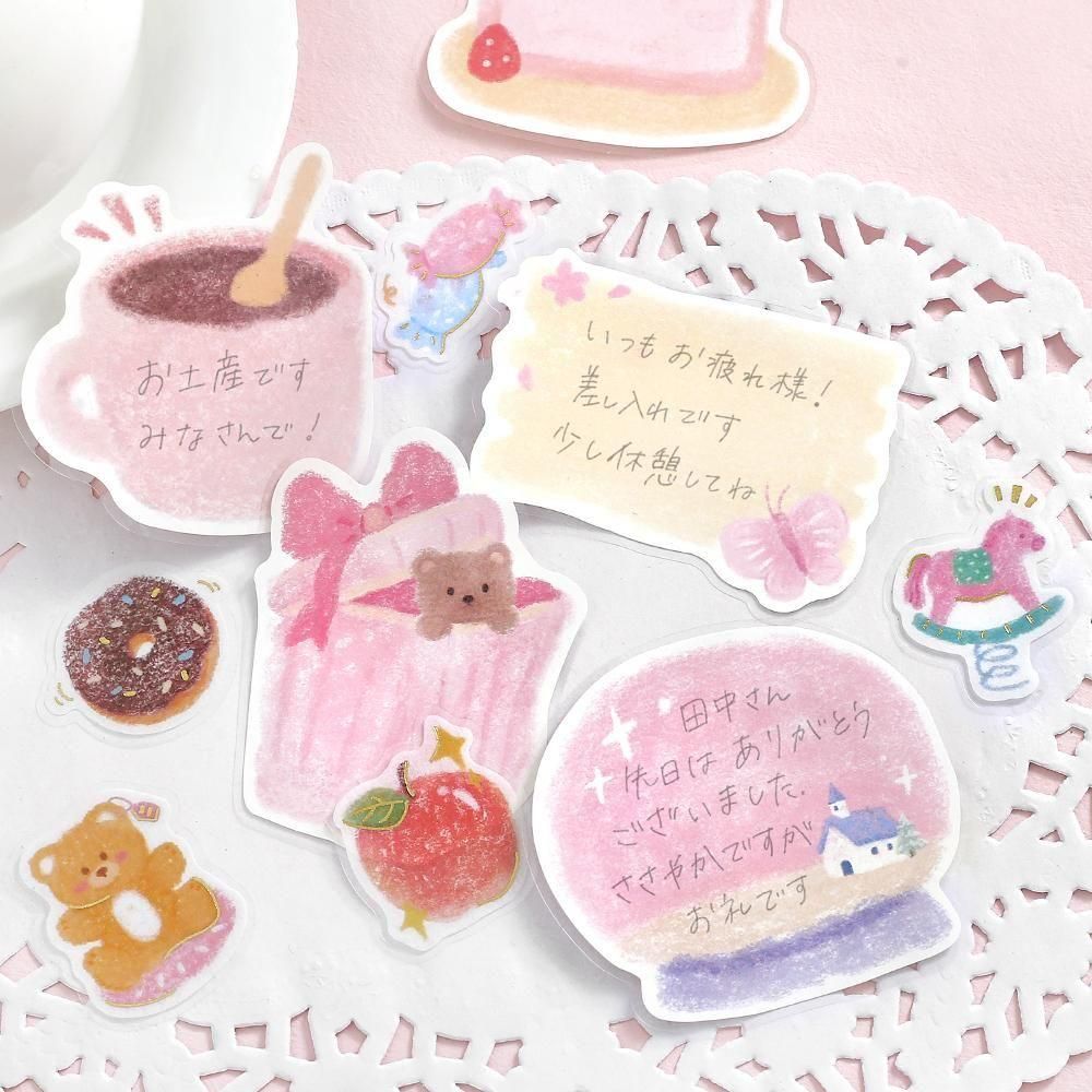 BGM Memo Seal Fuwari Sketch – Pink