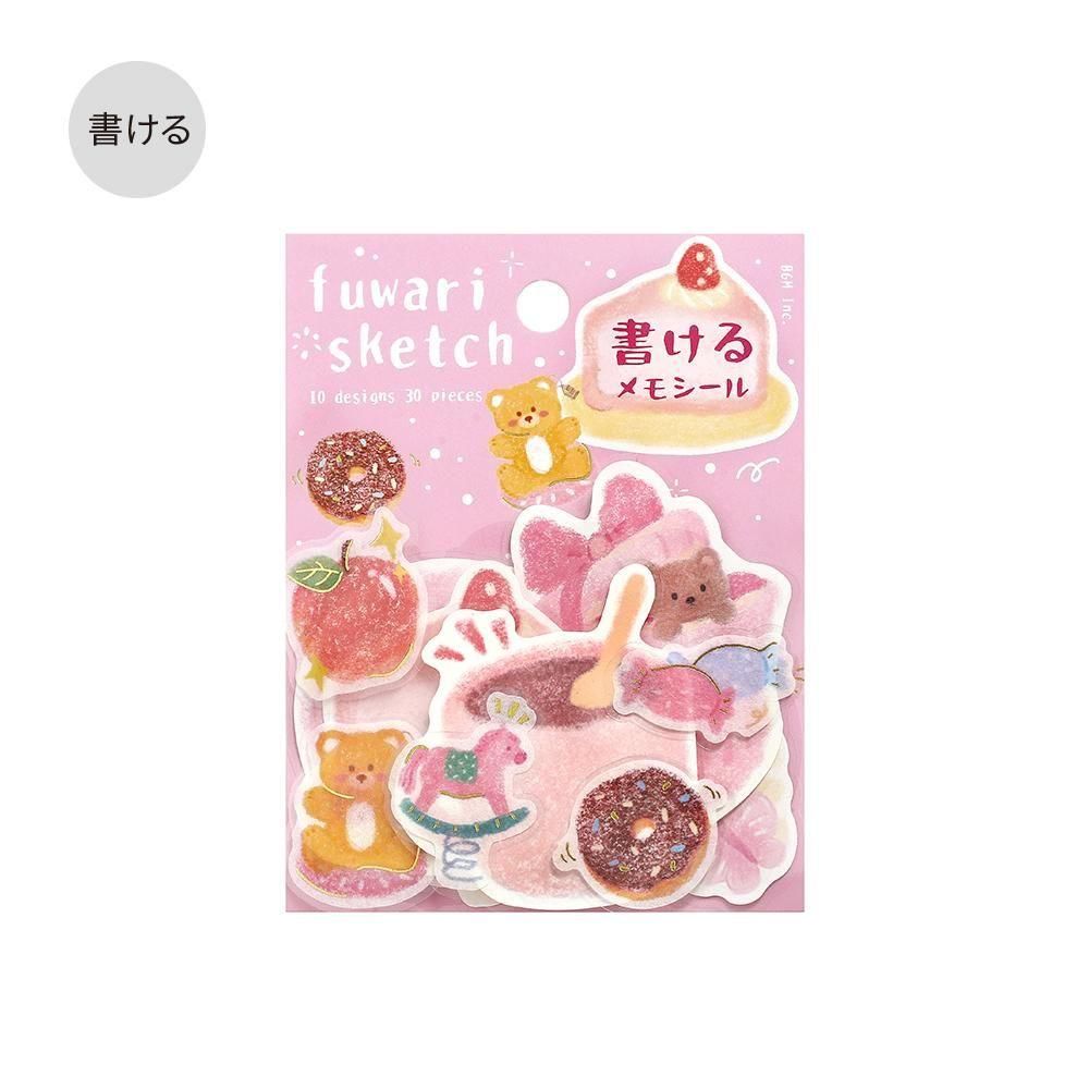 BGM Memo Seal Fuwari Sketch – Pink