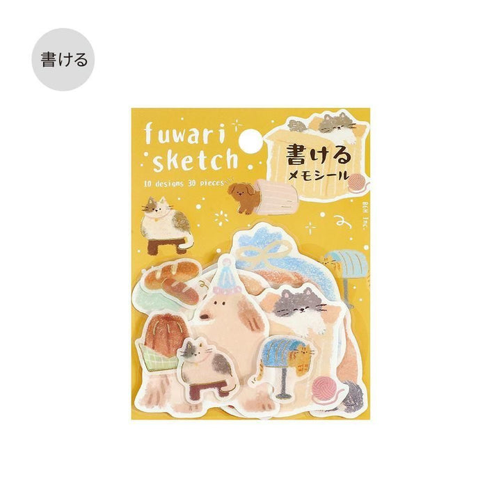 BGM Memo Seal Fuwari Sketch – Yellow