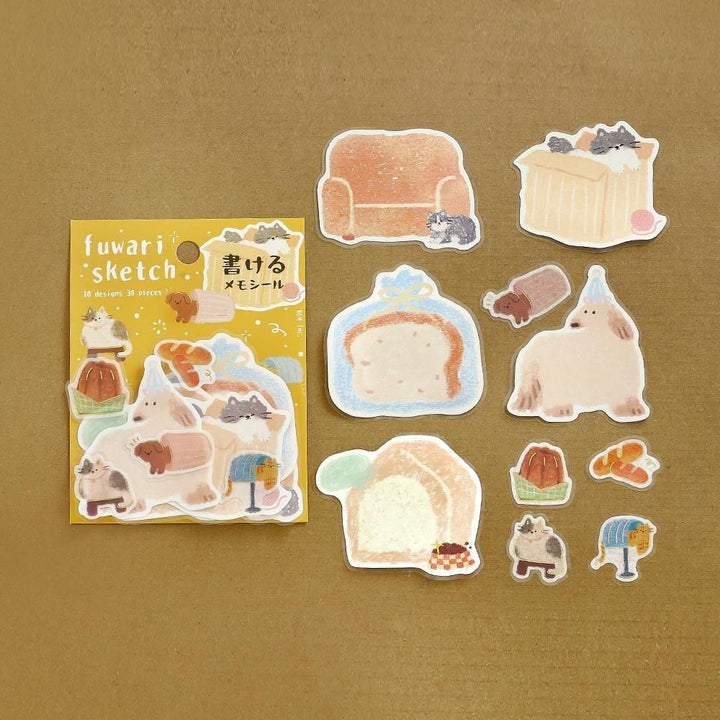 BGM Memo Seal Fuwari Sketch – Yellow