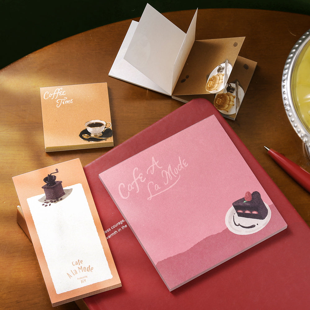 BGM Memo Seal Set: MEMONO - Café à la Mode vol.2 — in use