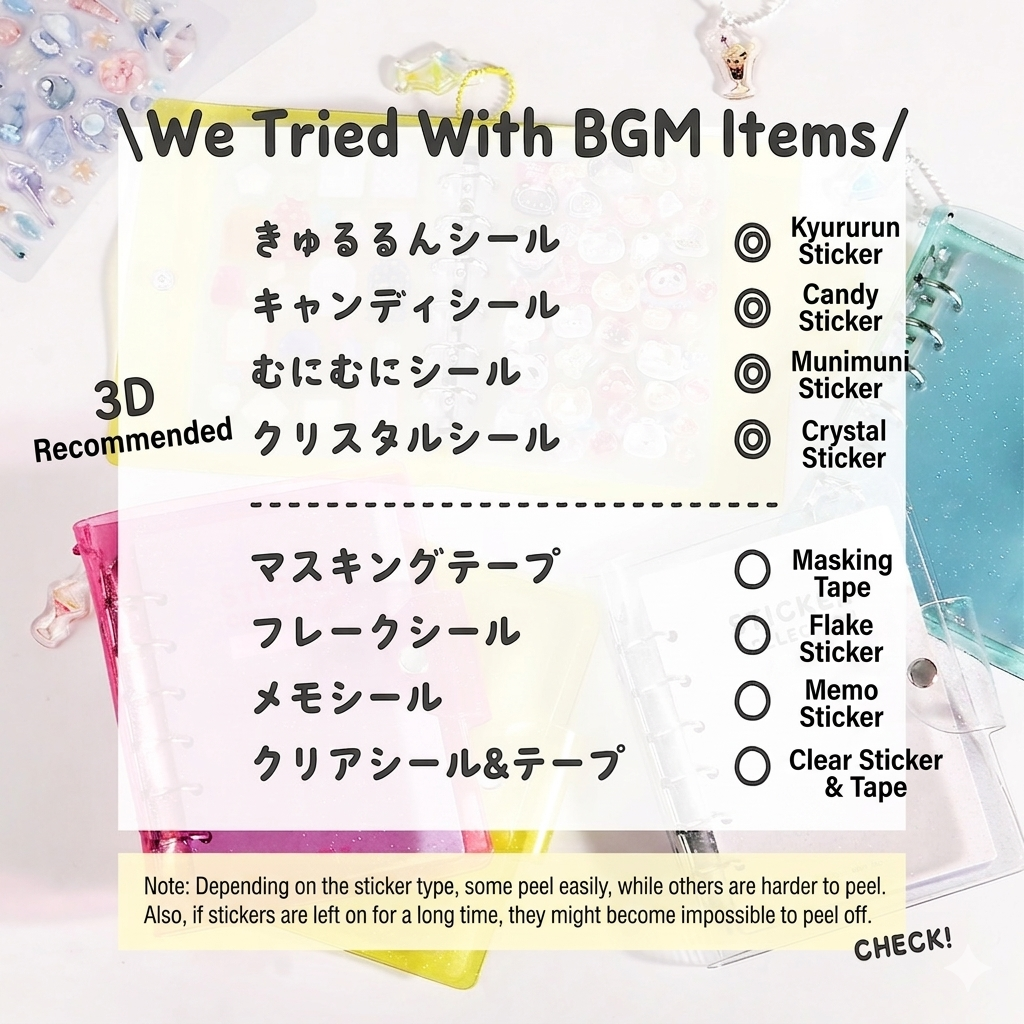 BGM Notebook-Style Sticker Book: A6 Glitter Yellow