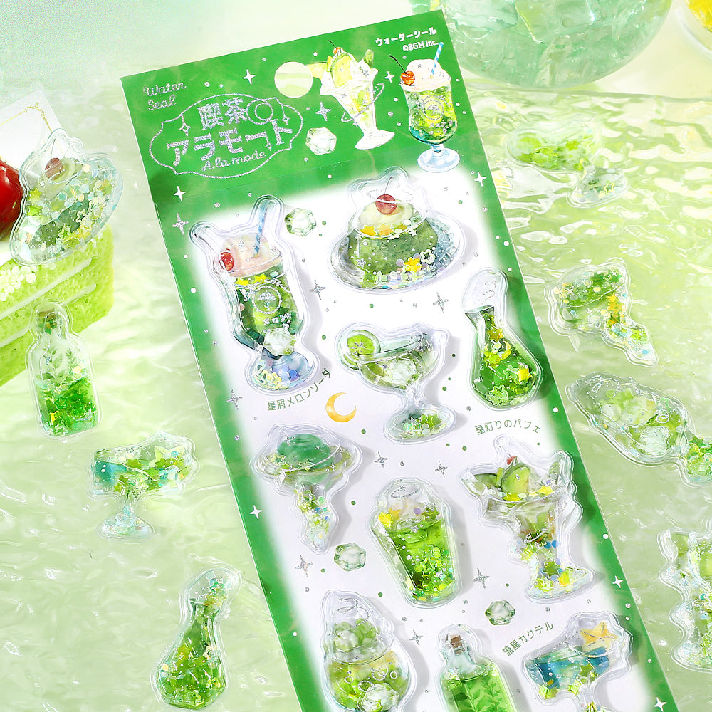 BGM Seat Seal: Cafe À la Mode – Dewy Green