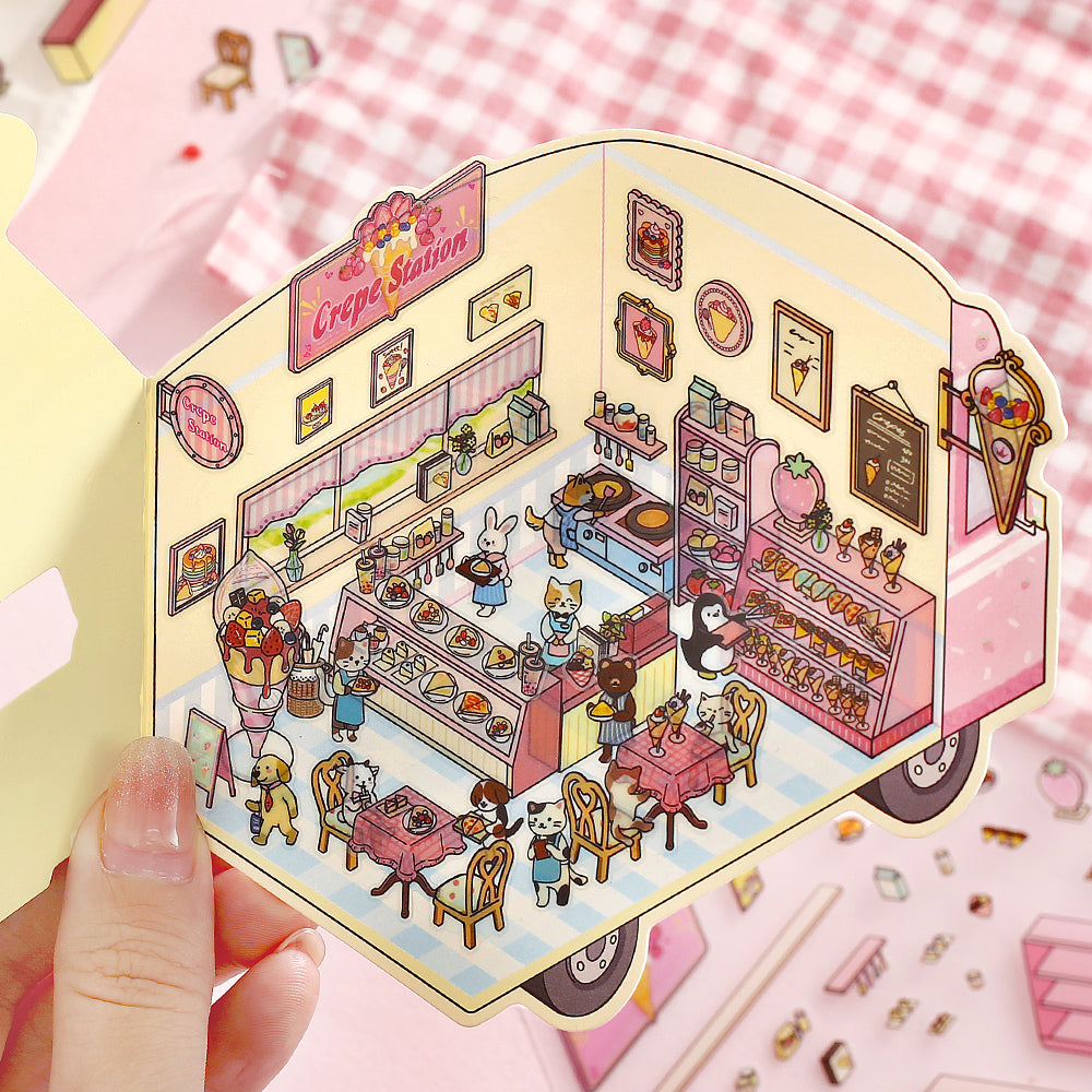 BGM Seat Seal: Crepe Shop — angle view
