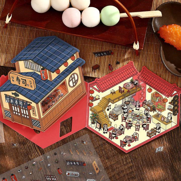 BGM Seat Seal: Sushi Shop — with packaging