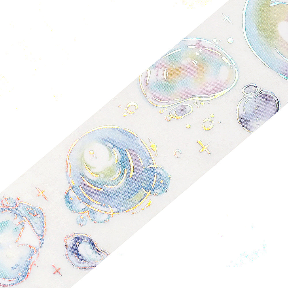BGM Summer Limited Edition Clear Tape: Bubbles of Light — pattern detail