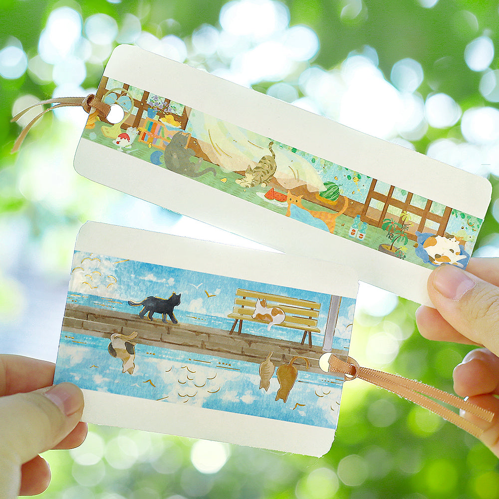 BGM Summer Limited Edition Clear Tape: Seaside and Cats — with packaging