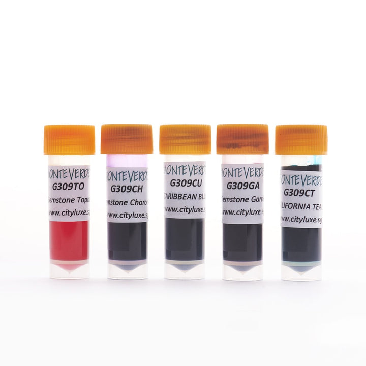 Random Assorted Ink Sample 2ml in Bundle of 5 — Cityluxe fountain pen ink — premium bottled ink for writing, at Cityluxe Singapore
