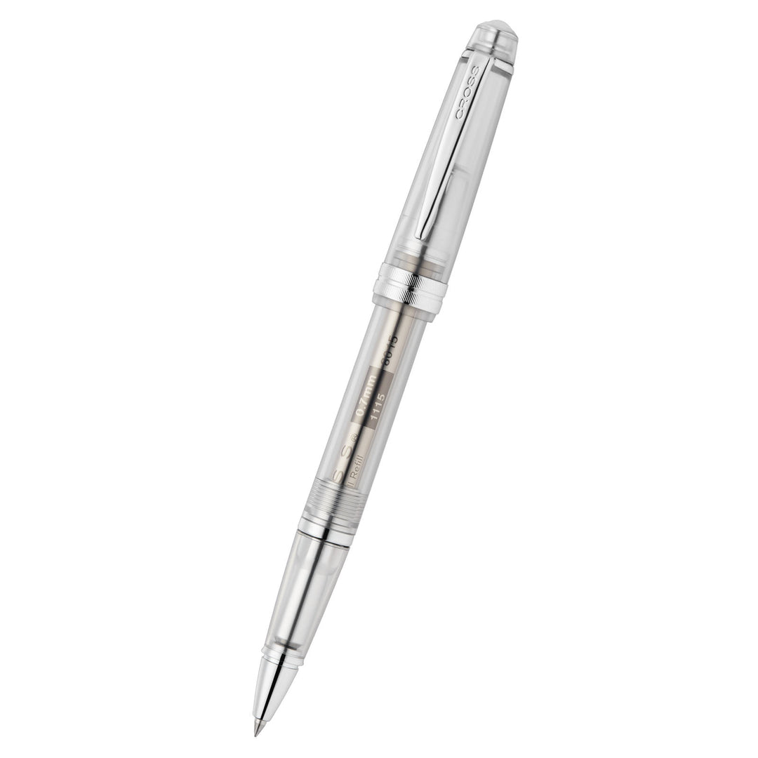 Cross  Bailey Light™ Translucent Clear Resin Rollerball Pen – detail view