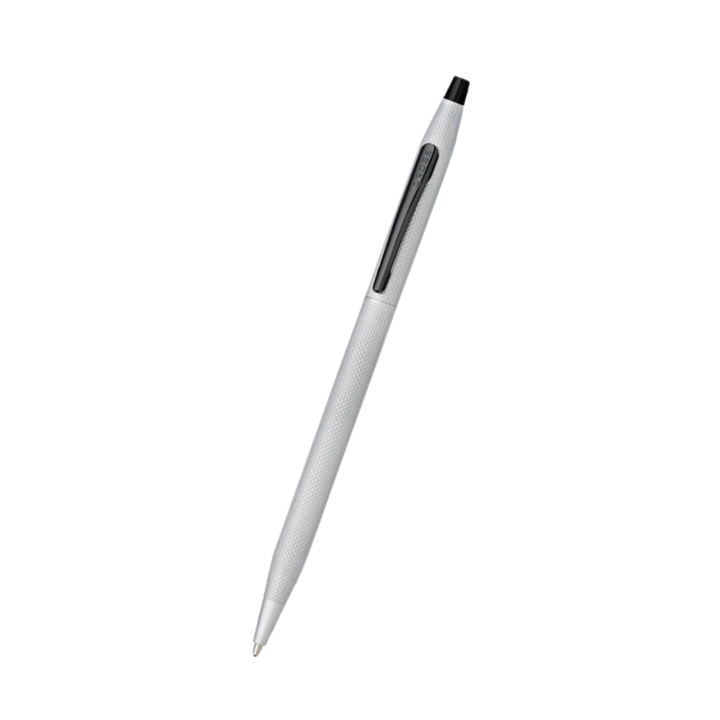 Cross Classic Century Ballpoint Pen Brushed Chrome with Black Trims