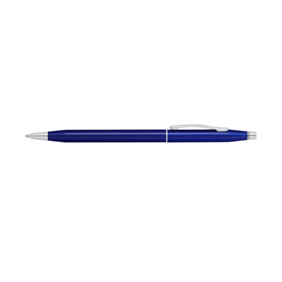 Cross Classic Century® Translucent Blue Lacquer With Polished Chrome Appointments Ballpoint Pen — tip detail