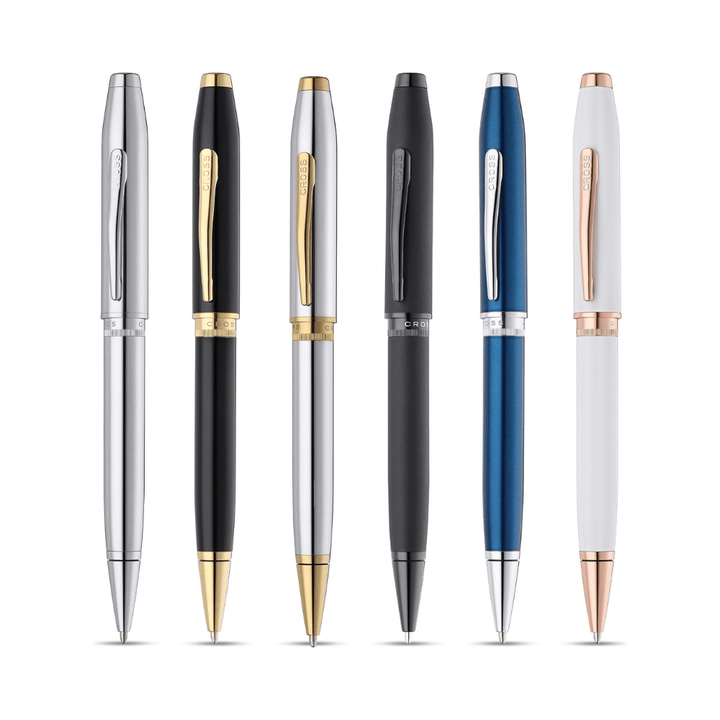 Cross Foundry Lacquer White With Rose Gold Ballpoint Pen