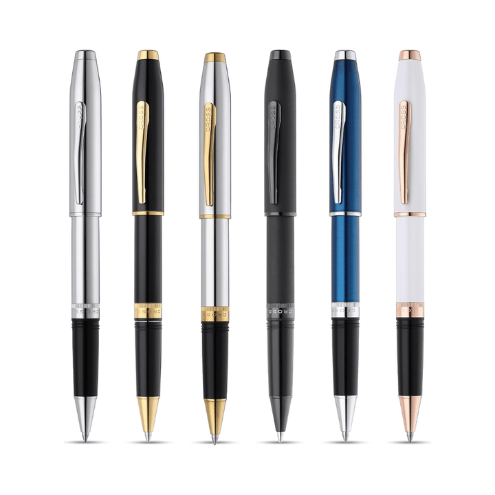 Cross Foundry Polished Chrome With Gold PVD Rollerball Pen