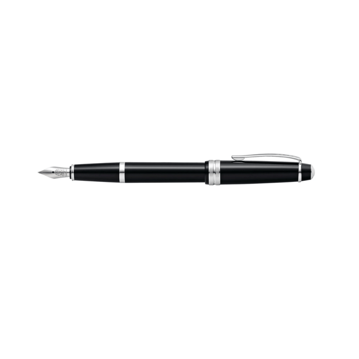 Cross Fountain BAILEY Light Glossy Black with Blue Ink Bottle