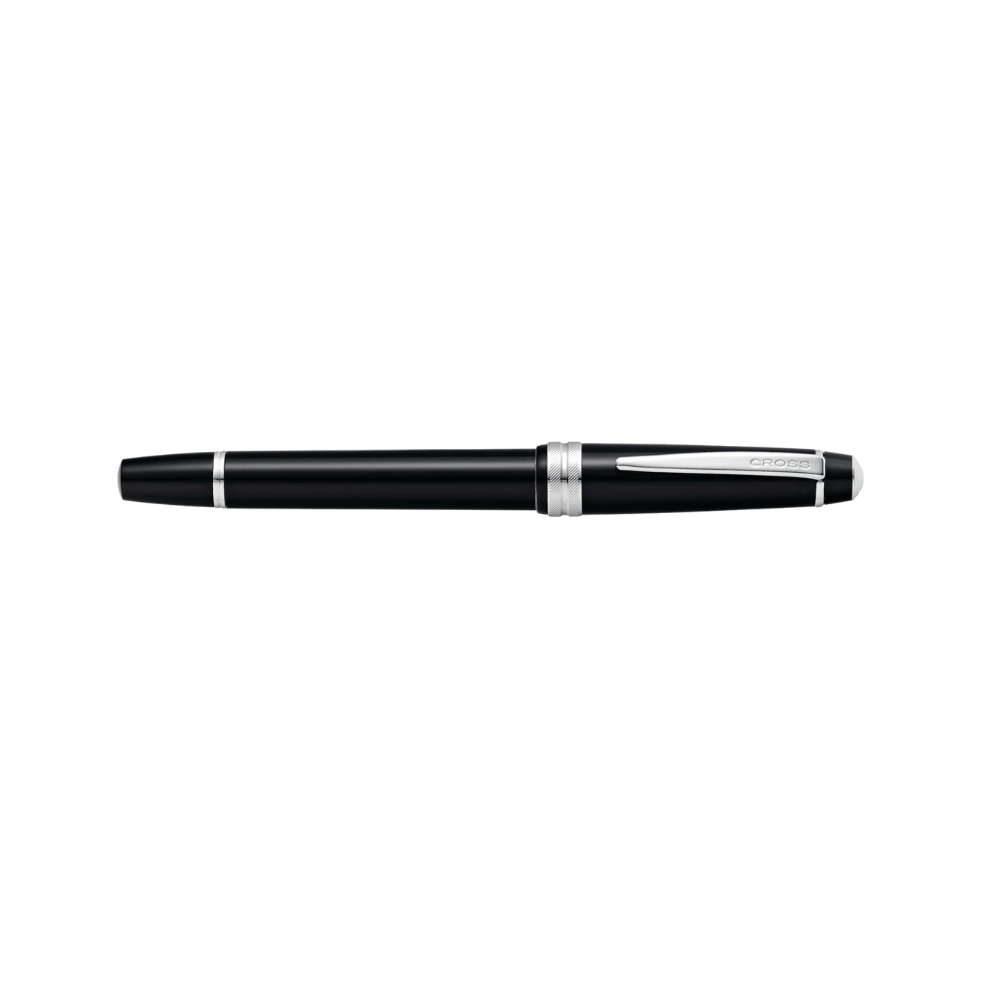 Cross Fountain BAILEY Light Glossy Black with Blue Ink Bottle
