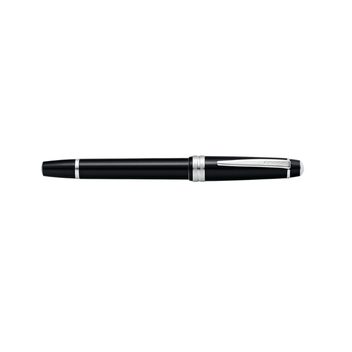 Cross Fountain BAILEY Light Glossy Black with Blue Ink Bottle