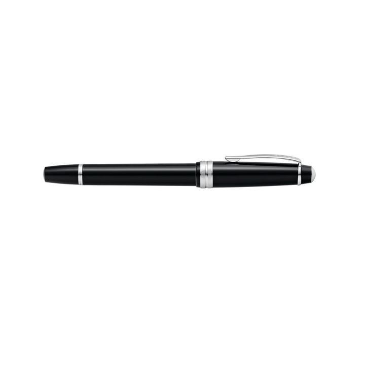 Cross Fountain BAILEY Light Glossy Black with Blue Ink Bottle