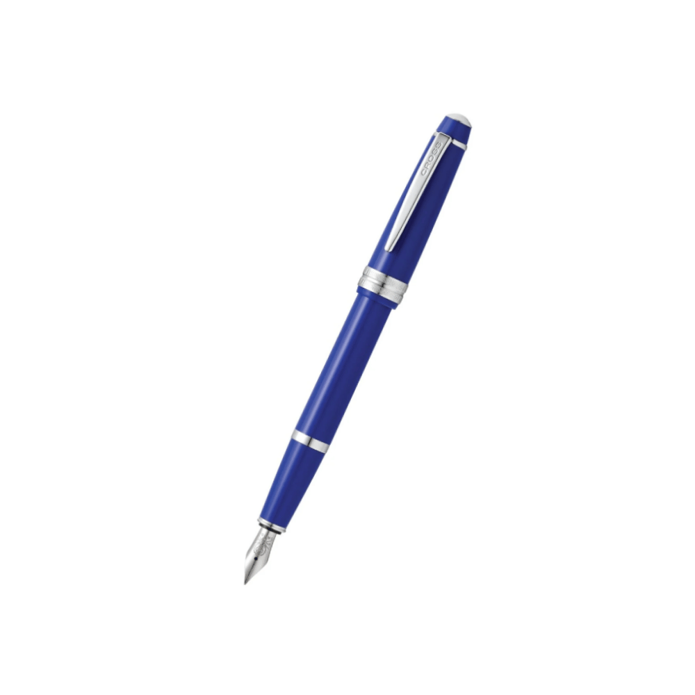 Cross Fountain BAILEY Light Glossy Blue with Blue Black Ink Bottle