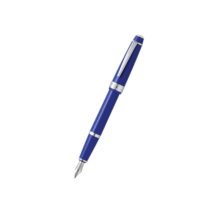 Cross Fountain BAILEY Light Glossy Blue with Blue Black Ink Bottle