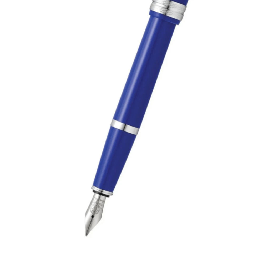Cross Fountain BAILEY Light Glossy Blue with Blue Black Ink Bottle