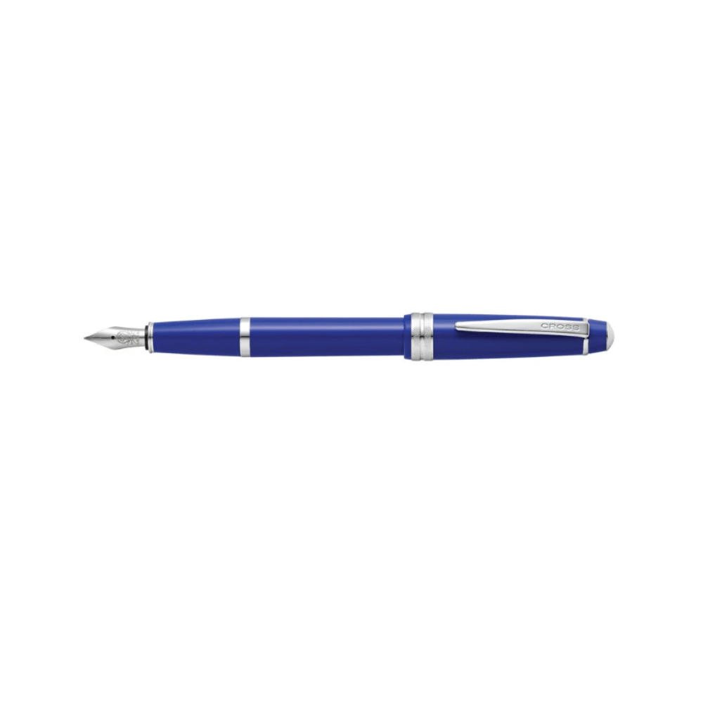 Cross Fountain BAILEY Light Glossy Blue with Blue Black Ink Bottle
