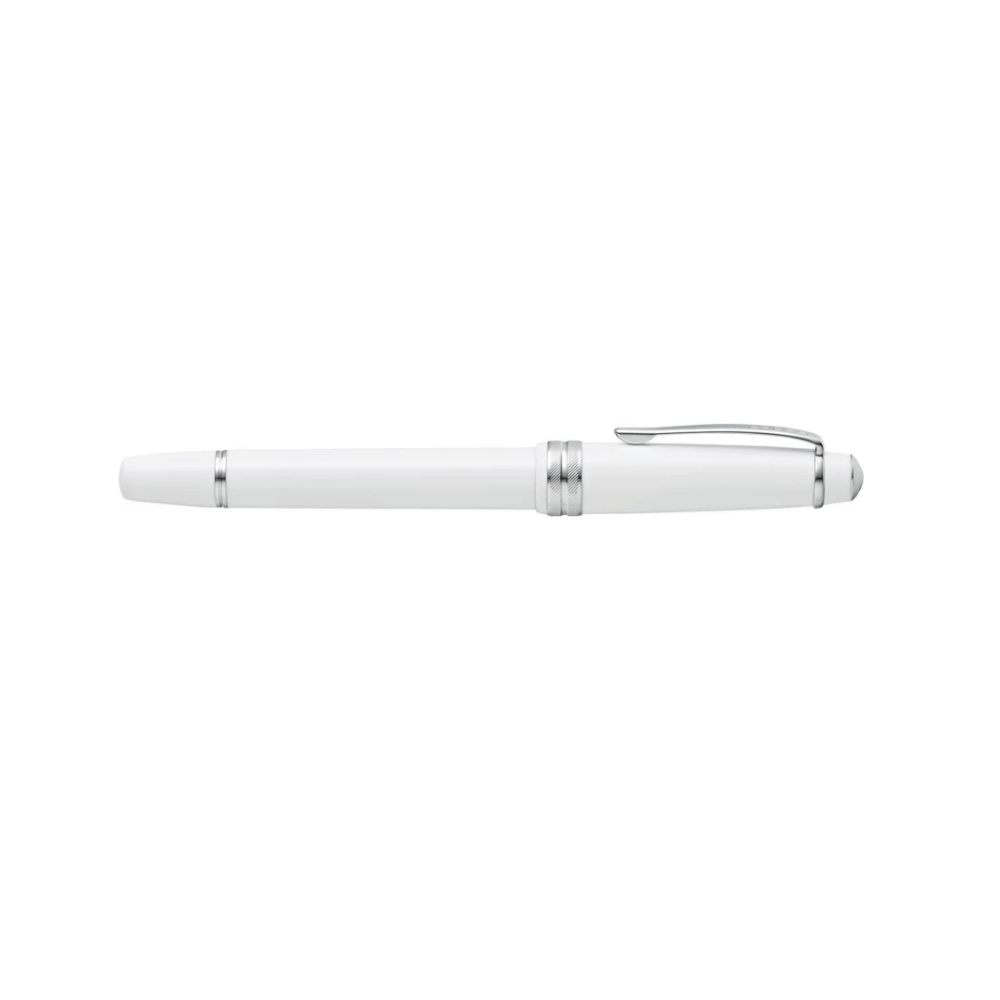 Cross Fountain BAILEY Light Glossy White with Black Ink Bottle