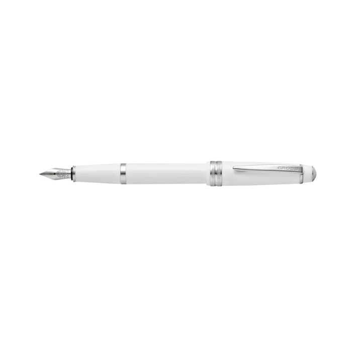 Cross Fountain BAILEY Light Glossy White with Black Ink Bottle