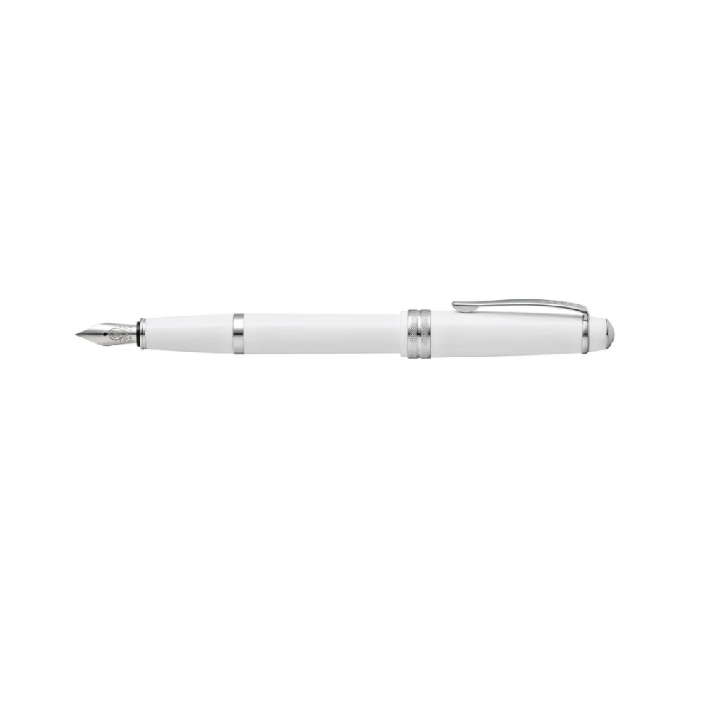 Cross Fountain BAILEY Light Glossy White with Black Ink Bottle