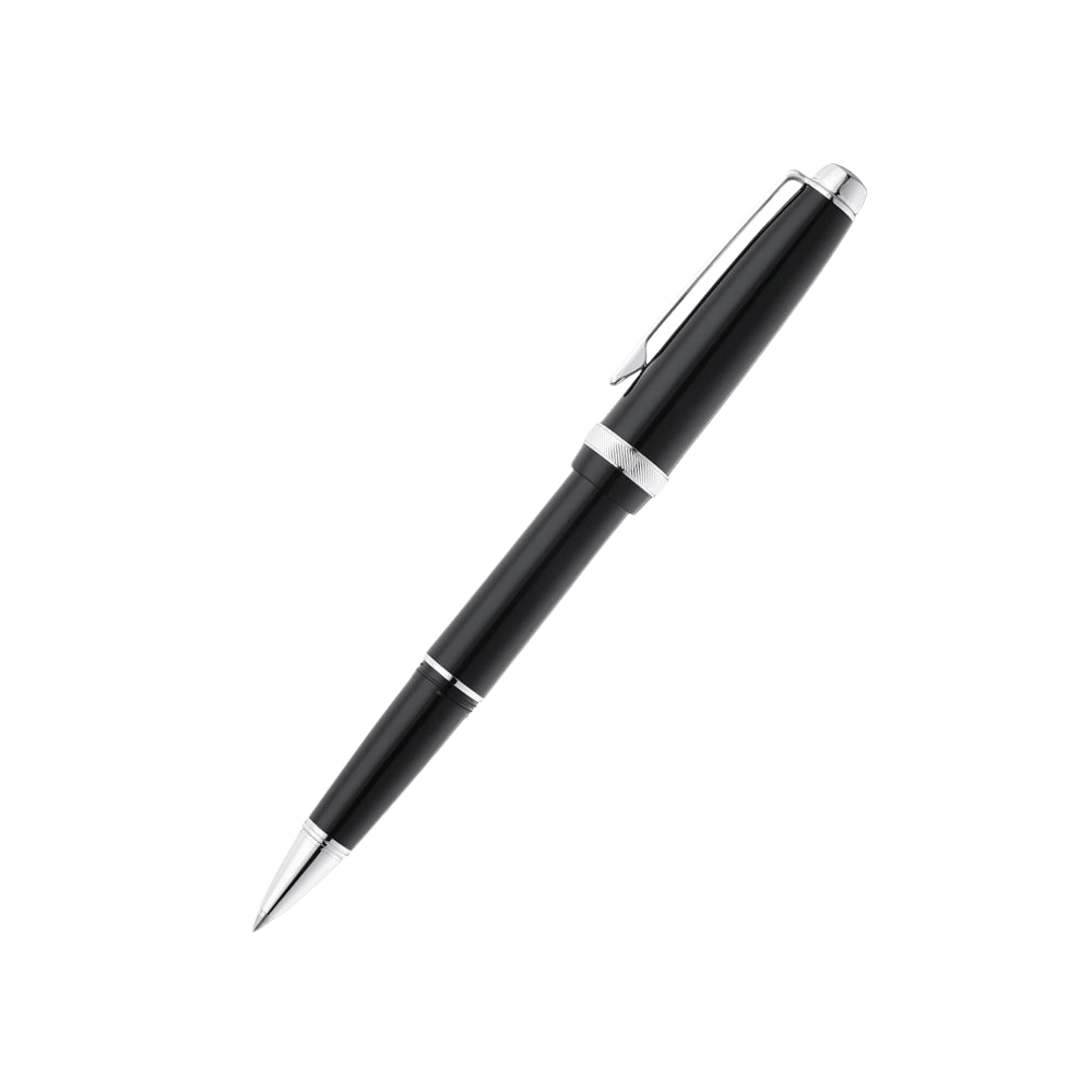 Cross Lume Black With Polished Chrome Ballpoint Pen