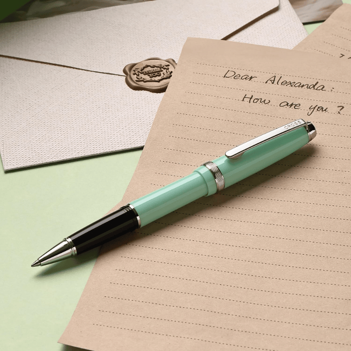 Cross Lume Seafoam With Polished Chrome Ballpoint Pen