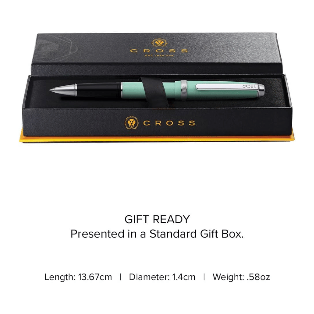 Cross Lume Seafoam With Polished Chrome Ballpoint Pen