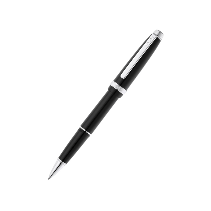 Cross Lume Selectip Black With Polished Chrome Rollerball Pen
