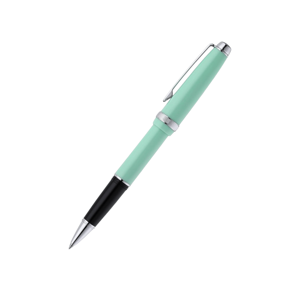 Cross Lume Selectip Seafoam With Polished Chrome Rollerball Pen