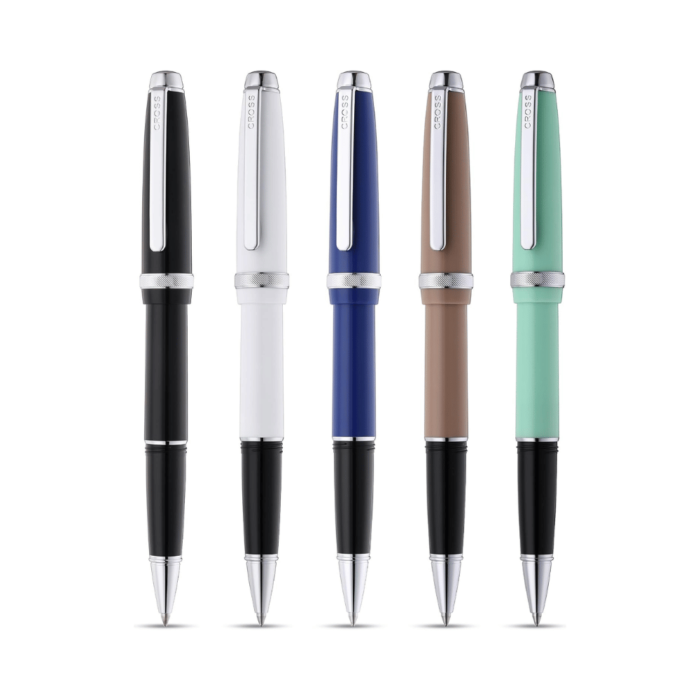 Cross Lume White With Polished Chrome Ballpoint Pen