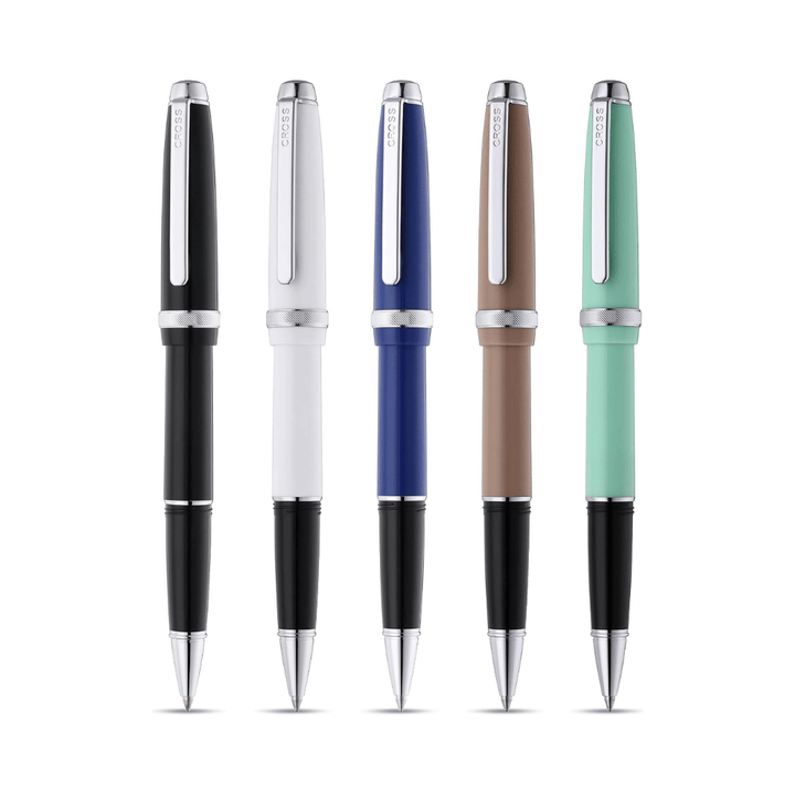 Cross Lume White With Polished Chrome Ballpoint Pen