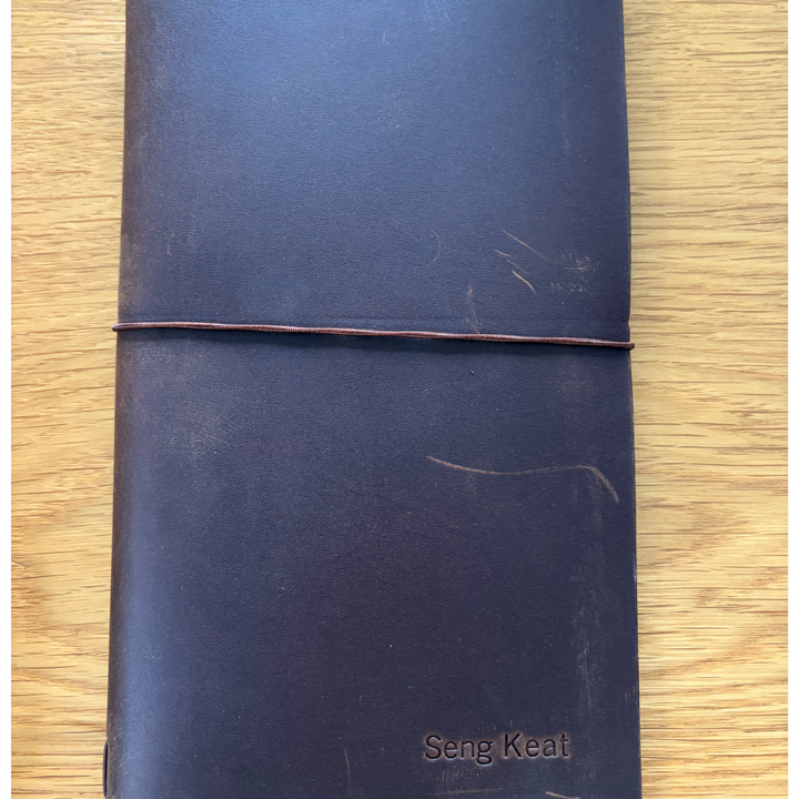 Custom Notebook Embossing – Personalised Name Embossing on TRAVELER&