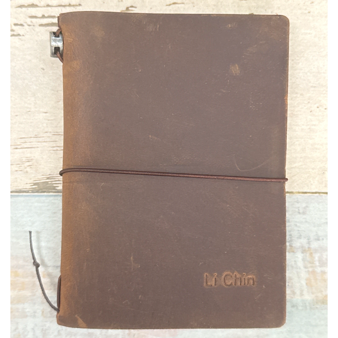 Custom Notebook Embossing – Personalised Name Embossing on TRAVELER&