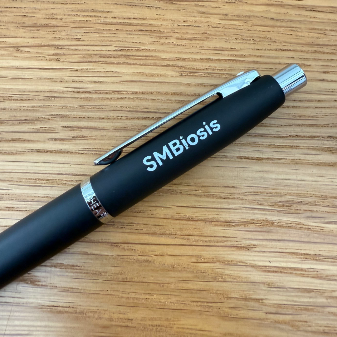 Custom Pen Engraving – Personalised Corporate Name Engraving on Sheaffer VFM E9405 Matte Black CT Ballpoint Pen with A6 Notebook Gift Set at Cityluxe WorkRoom