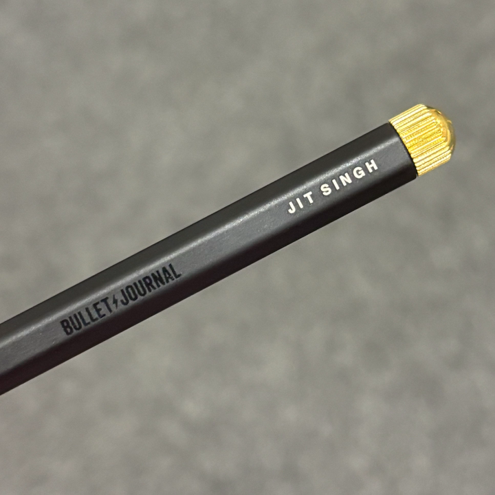 Custom Pen Engraving – Personalised Name Engraving on Leuchtturm1917 Bullet Journal Edition Drehgriffel Nr.1 Gel Pen - Black Matte at Cityluxe WorkRoom