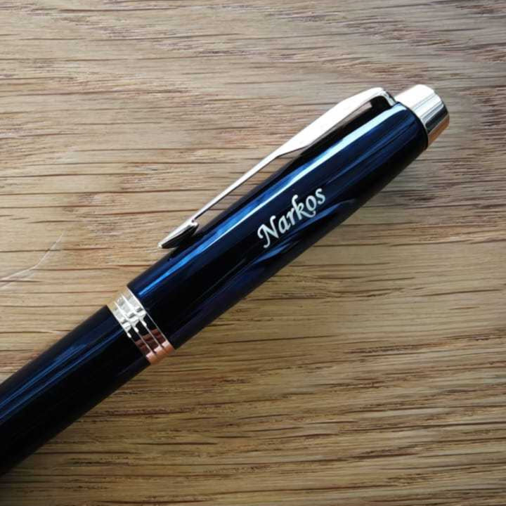 Custom Pen Engraving – Personalised Name Engraving on Parker IM Black GT RB With Pen Sleeve Gift Set at Cityluxe WorkRoom