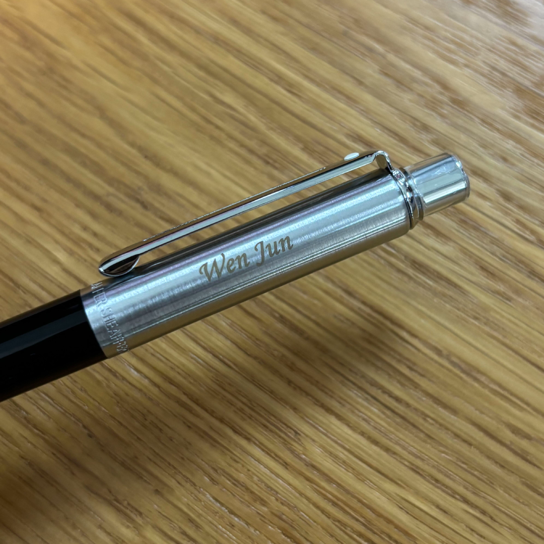 Sheaffer Sentinel Black and Chrome Ballpoint Pen With Chrome Trims (WW31)