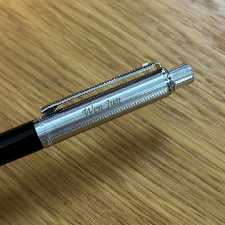Sheaffer Sentinel Black and Chrome Ballpoint Pen With Chrome Trims (WW31)