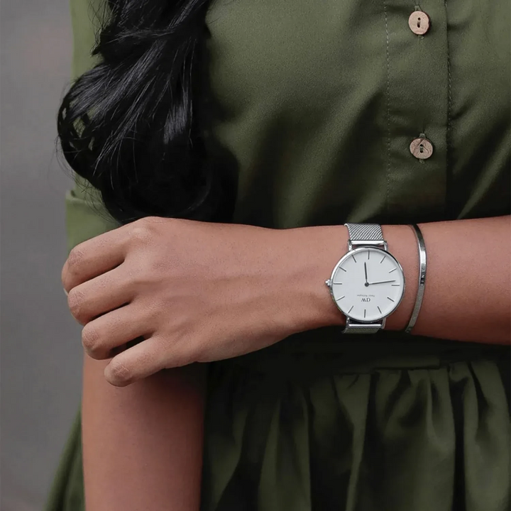 Daniel Wellington CLASSIC Logo Cuffed Bracelet (Without Box) — with packaging