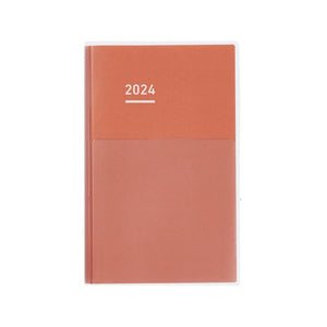 Kokuyo Jibun Techo DAYs Mini 2024 B6 Slim Diary - Red [Pre-Order]