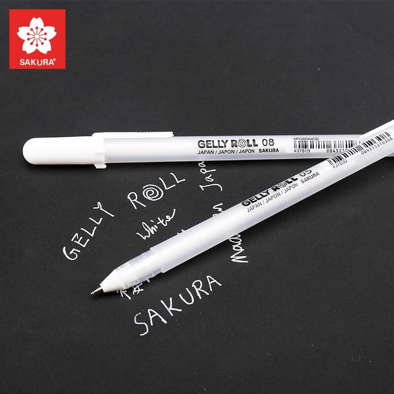 Sakura Gelly Roll Gel Pens, Opaque Bright White Ink, Medium Point