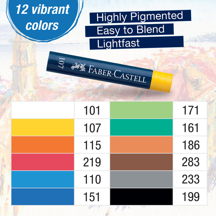 Faber-Castell Creative Studio Oil Pastels Set of 12