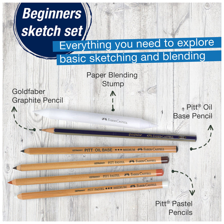 Faber-Castell Goldfaber Classic Sketch Set Monochrome